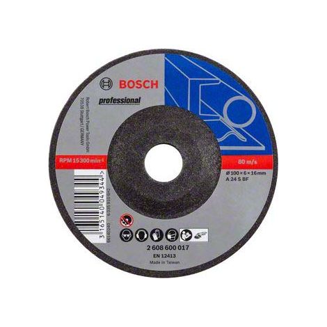 Bosch PRO Metal Schleifscheibe 100 x 6 x 16 mm - 2608600017 (1/5)