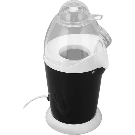 Machine à pop-corn électrique noire 1100 W à air chaud, idéale pour la maison, la cuisine, les dortoirs et le camping (prise UE 220 V). (1/5)