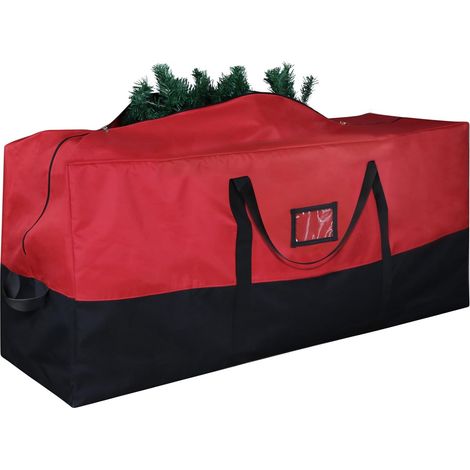 Sac de rangement pour sapin Noël adapté aux sapins artificiels jusqu'à 2 74 mètres haut en Oxford 600D épais et imperméable. Tissu (1/4)