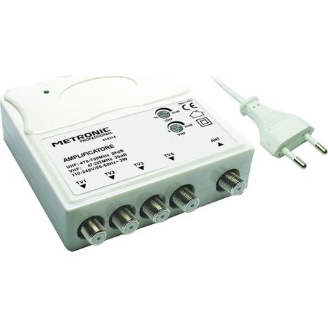 AMPLIFICATORE INTERNO 1 IN/4 OUT 1 ingresso UHF/VHF - 4 uscite TV (1/2)
