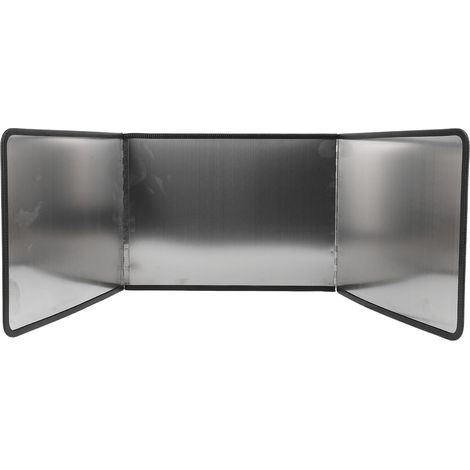 Protection contre les éclaboussures de poêle pliable, bouclier de graisse antiadhésif, écran d'huile de cuisson, protecteur de dosseret de cuisine en acier inoxydable 40x40x40cm