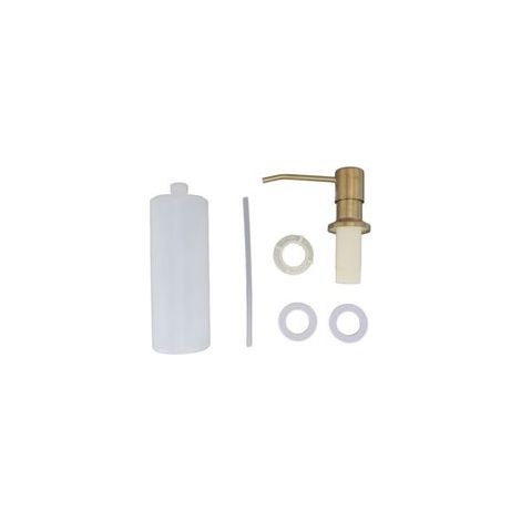 Distributeur de savon pour évier de cuisine 300 ml Acier inoxydable 304 Rotation 360° Installation facile sans plombier (1/5)