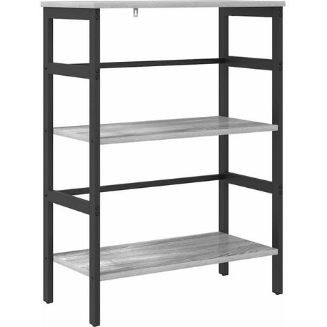 Maison Exclusive - Bücherregal Graues Sonoma 60 x 29,5 x 81 cm Ho