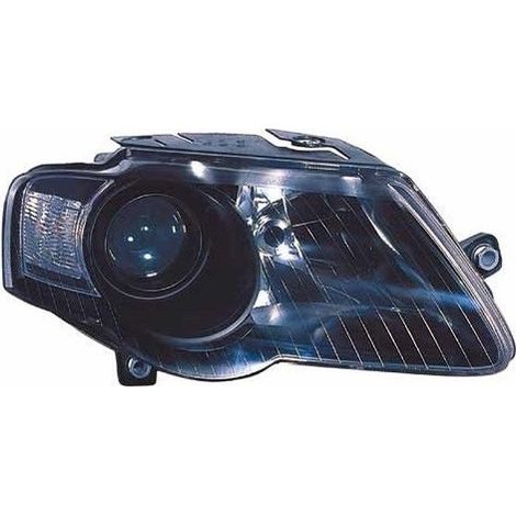 Phare avant droit H7/H7 fond noir Volkswagen Passat B6 2005-2010