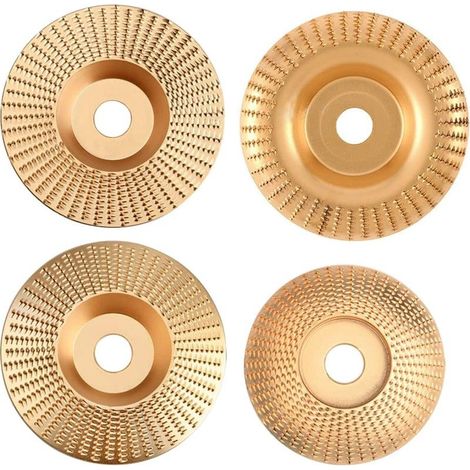 4Pcs Disque Bois Meuleuse en Bois en Carbure de Tungstène pour Façonner, Meuler et Couper - Compatible avec Meuleuses d'angle 115 mm ou 125mm (1/5)