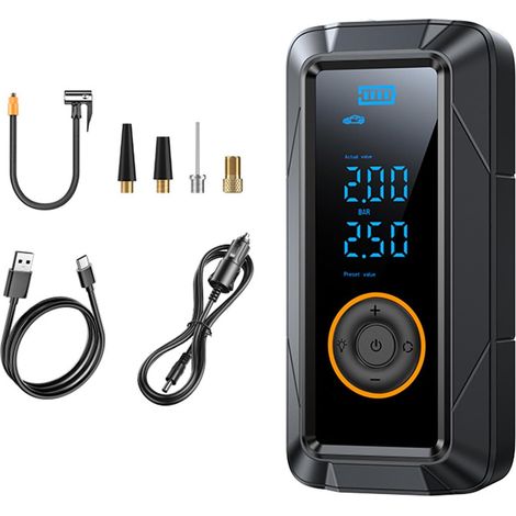 Compresseur d'air sans Fil 150 PSI, gonfleur de pneus numérique pour (1/5)