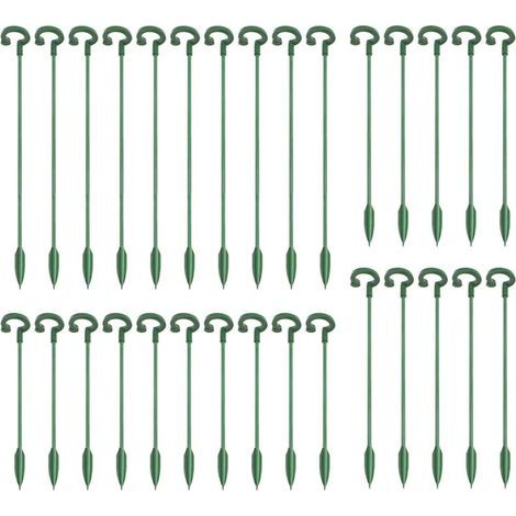 CCYKXA Set of 30 plant support rods - Strong fiberglass fixing - Orchid support - Plant growth support - 17/27/37 cm