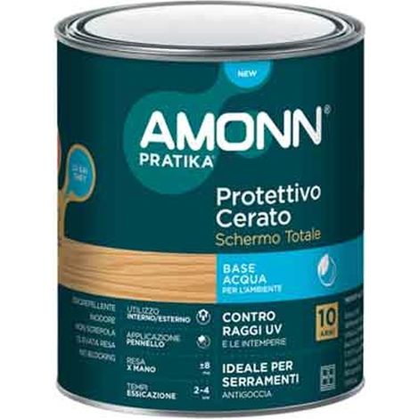 PROTETTIVO CERATO ALL'ACQUA 'SCHERMO TOTALE' AMONN 0,75 lt - Trasparente