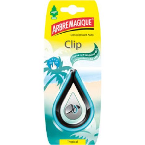 4x Desodorisant Arbre Magique CLIP Tropical