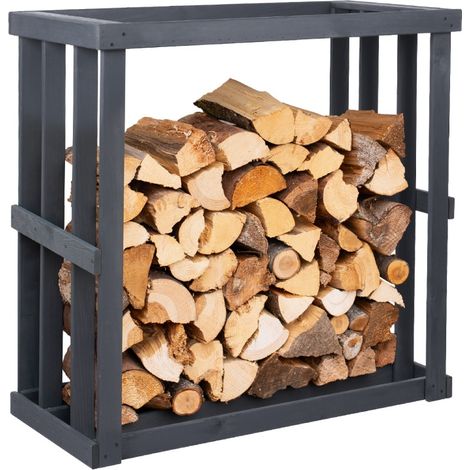 Westmann Holz Étagère à bois Harald Anthracite 52x108x106 cm (1/5)