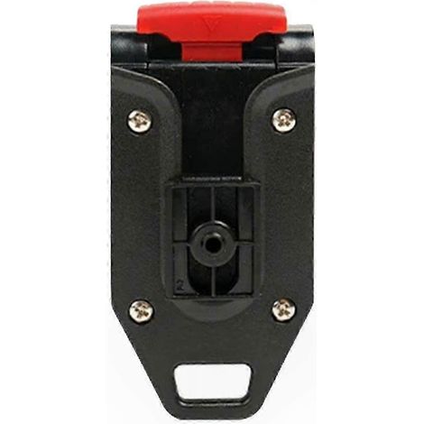 Porte-mètre ruban avec verrouillage automatique, clip ceinture renforcé, support à outils portable en plastique fixe pour un accès facile (1/5)