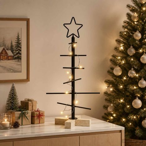 vidaXL Árbol de Navidad de metal con soporte KUOPIO 60 cm (1/5)