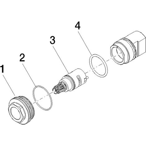 Dornbracht 9090031690290 Tête de commande supérieure pour régulation pièce de rechange