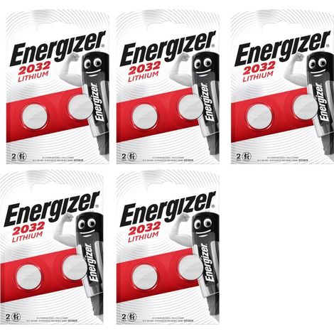 .10 piles Energizer CR2032.