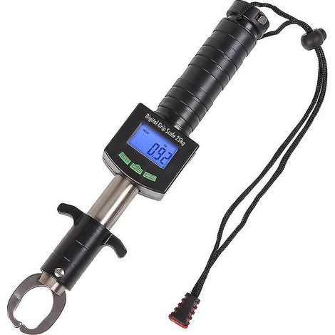 Peser le matériel de pêche en acier inoxydable avec une balance électronique (1/5)