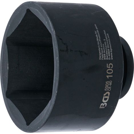 BGS  Llave  de  impacto  hexagonal  con  accionamiento  cuadrado  interior  25  mm  (1")  SW  105  mm  -  5905 (1/4)
