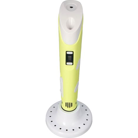 Kit de stylo d'impression 3D en ABS, support ergonomique, consommables d'impression PLA 3 couleurs, 5 V CC, jaune. (1/5)