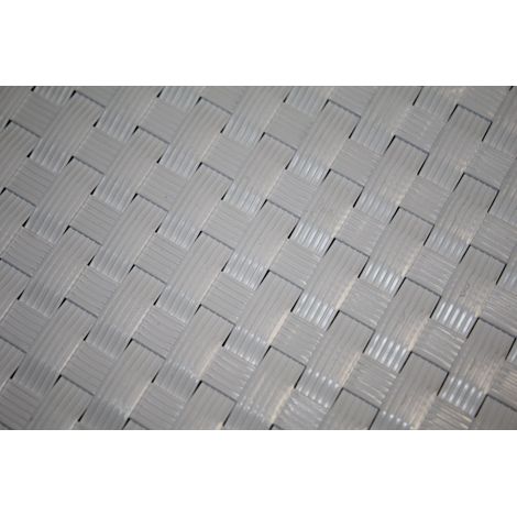 Rotolo rivestimento frangivista in rattan per balconi e recinzioni antivento Brixo - 90x300 cm. White