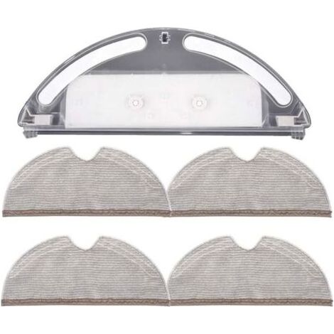 Réservoir d'eau avec 4 chiffons à couverture complète pour aspirateur Xiaomi Roborock S5 S50 S51 S55 S6