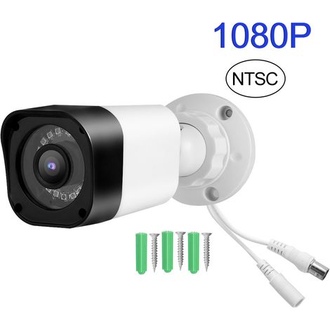 Caméra Bullet Extérieure TVi AHd CVi CVBS CCTV Analogique IR CUT, Système NTSC 1080P, Étanche et Sécurisée (1/5)