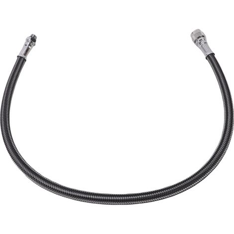 Tuyau de plongée haute pression en fibre de carbone tressée et acier inoxydable, raccord pour gilet stabilisateur, pour équipement de plongée, 65 cm / 25,6 pouces (1/5)