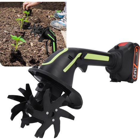 Mini Tracteur Électrique Portable pour Jardinage et Culture de Légumes et Fleurs à la Maison Chargeable 100-240V - KZQ (1/5)