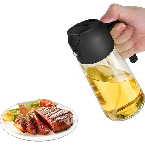 Distributeur d'huile et de vinaigre 2 en 1, 470 ml, Cuisine et barbecue – (1/5)