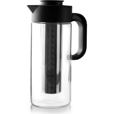 Carafe à infuseur pour café/thé - Borosilicate - Filtre en acier inoxydable 18/10, Clair (1/3)