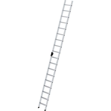 MUNK Stufenanlegeleiter mit Ergo-Pad ohne Traverse 18 Stufen