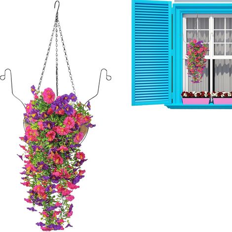 Körbe Mit Kunstblumen Hängender Faux Blumenkorb Hängende