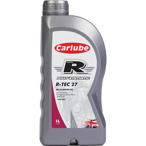 CarLube Triple R 5W-40 C3 Low Saps huile 100% synthétique R-TEC 27, 1 L (1/5)