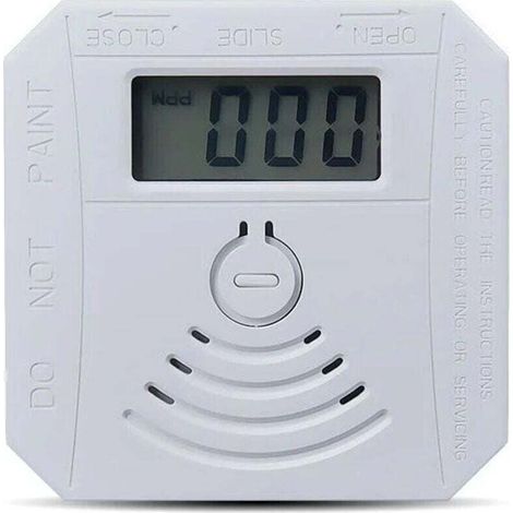 Gasmelder, kombinierter Kohlenmonoxid-Rauchmelder, batteriebetriebener CO-Rauchmelder mit Display (1/4)