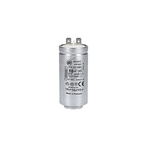 Condensatore 10 UF compatibile con AEG 125002061/5 per essiccatore