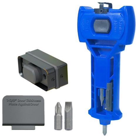 BUNTHAUS Outil de mortaise de loquet de porte intégré, kit d'installation d'outils de burinage pour portes de 1-3/8 pouces ou 1-3/4 pouces d'épaisseur (1/5)