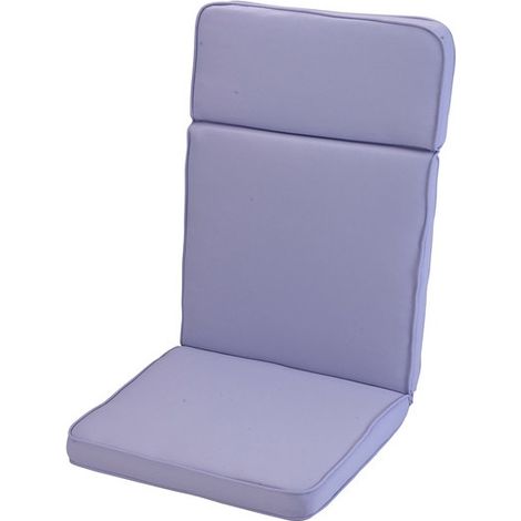 Heather High Recliner Outdoor Garden Furniture Cushion - L116 x W49 x H4 cm - Purple