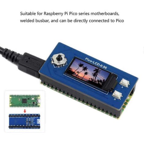 Écran LCD couleur 65 000 couleurs pour Raspberry Pi, contrôle SPI, puce de pilotage ST7735S (1/4)