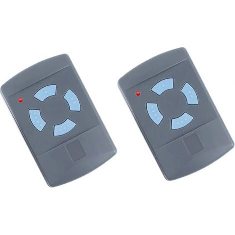 Paquete de 2 controles remotos para puerta de garaje Sdre HSM4 de 868 MHz con 4 botones, color azul. Reemplaza los transmisores Hormann de 868 MHz: HS4, HSM2, HSP4, HS1, Tubauto HSM4 y HS4. (1/4)