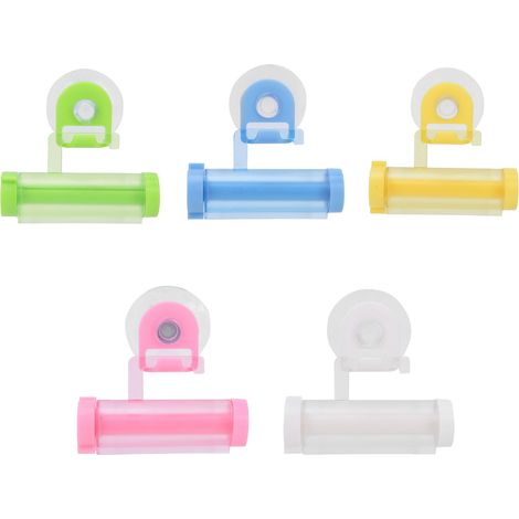 Distributeur de dentifrice mural roule-tube, presse-tube de toilette pour salle de bain (1/5)
