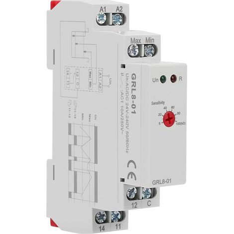 Relais De Controle De Niveau De Liquide 10A AcDc 24V240V Contrôleur De Niveau D'Eau Pour Applications Industrielles (1/5)