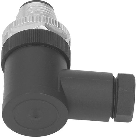 Connecteur aviation mâle M12 4 broches, prise panneau métal, plastique étanche 250V (1/5)