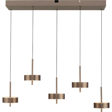 Lampe suspendue 5 lumières Q-Rotate marron moderne - 2249-34 (1/5)