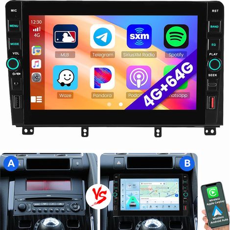 Pour Peugeot 3008/5008 2009-2016 Carplay Autoradio Android 15 GPS WIFI 2+64G (1/5)