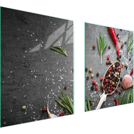 GLASSCHUTZPLATTE FÜR HERD 85x52 SPICES (1/5)