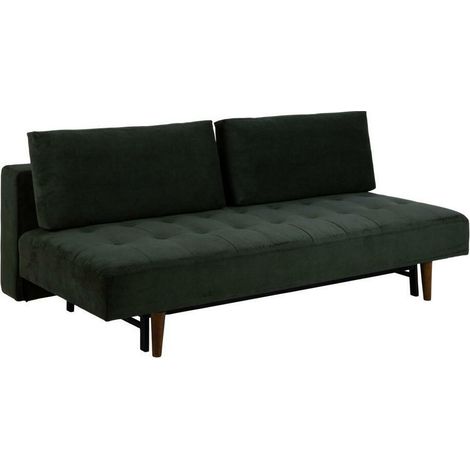 Sofá cama Norsica 491, Verde oscuro, 0, 83x200x105cm