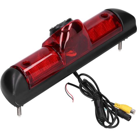 Caméra de recul avec vision nocturne LED – Angle 170° HD – Remplacement monté intégrant un feu stop – Compatible Fiat Ducato, sécurité optimale