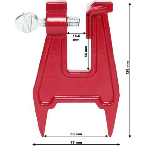 Étau d’affûtage pour tronçonneuse – en Acier au manganèse – Support Guide-chaîne, Chevalet Limage pour Chaine à scie (1/4)