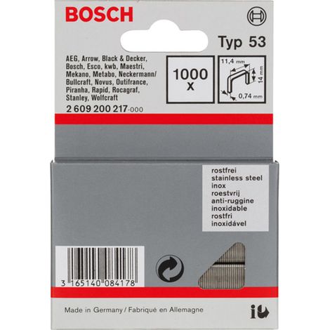 BOSCH GRAPA INOX 53: 11,4 X 0,74 X 4MM: 1.000U