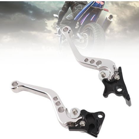 Coppia di maniglie per leva freno a tamburo frizione per moto in alluminio CNC (1/5)