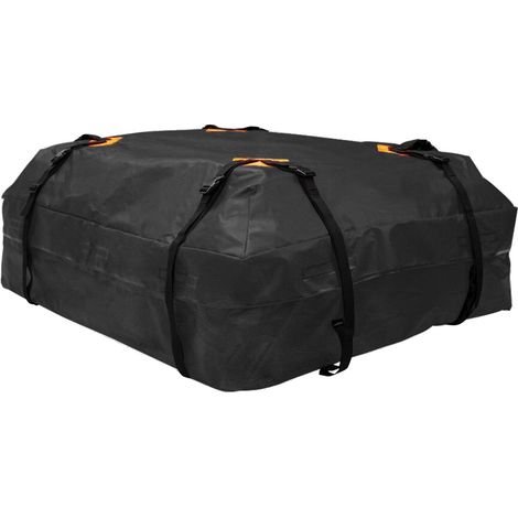 Sac de transport universel pour toit de voiture, Cube de rangement de bagages épais 600D étanche noir pour voyage Camping (1/5)