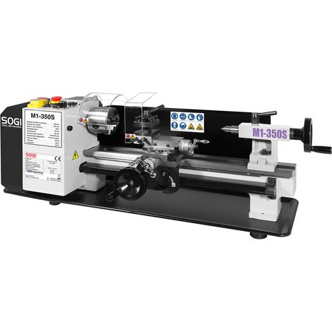 Tornio per metalli da banco SOGI M1-350S 180 x 400 motore Brushless avanzamento automatico (1/5)
